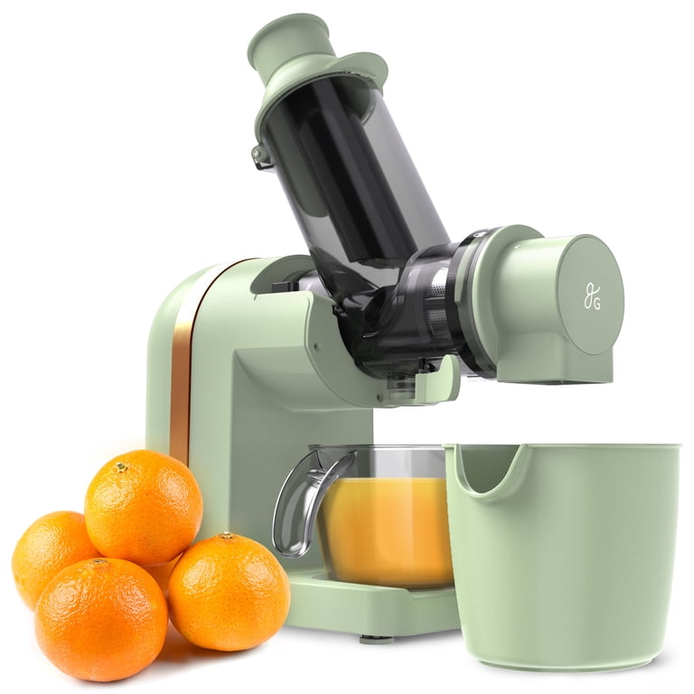 Greater Goods, Slow Masticating Cold Press Juicer, Sage Green