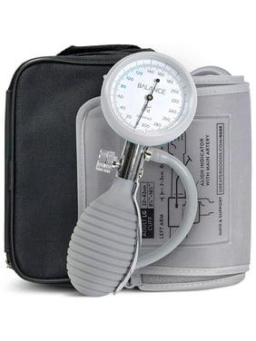 Greater Goods Sphygmomanometer, Latex-Free, Manual Blood Pressure Monitor, Designed in St. Louis, Gray
