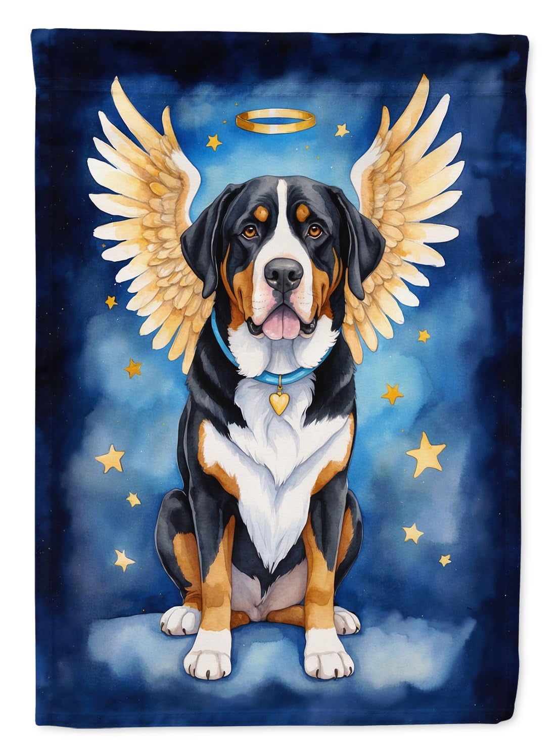 Greater Swiss Mountain Dog My Angel House Flag 28 in x 40 in
