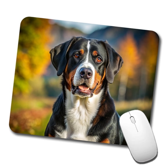 Greater Swiss Mountain Dog Photo Mouse Pad Low Profile Gaming Mat