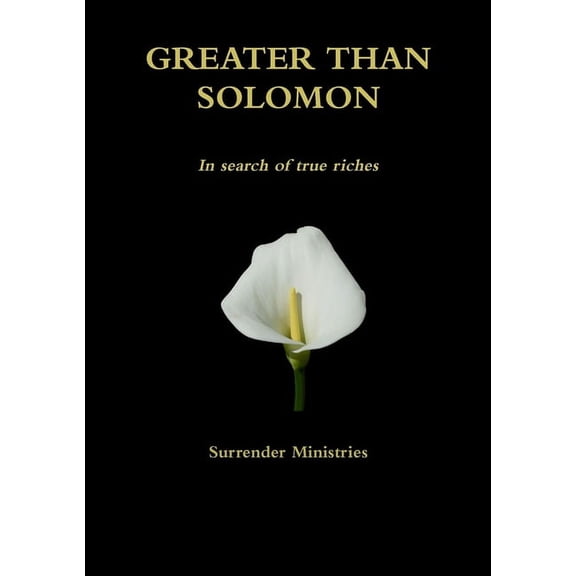 Greater Than Solomon, (Paperback)