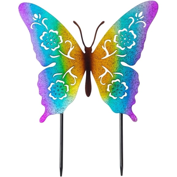 GreaterGood Fluttering Friends Silhouette Garden Stake