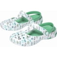 thumbnail image 1 of GreaterGood Multicolored Mary Jane Clogs Lightweight EVA Slip On Shoes Moveable Strap Quick Dry Garden Water Resistant Gifts for Women, 1 of 7