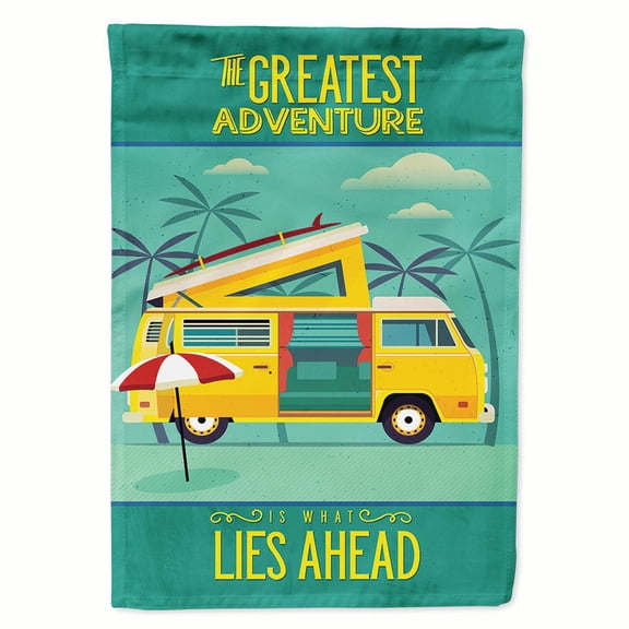 Greatest Adventure Camper Van Flag Canvas House Size