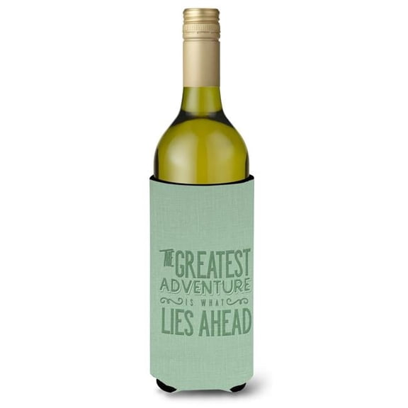 Greatest Adventure Lies Ahead Wine Bottle Beverge Insulator Hugger