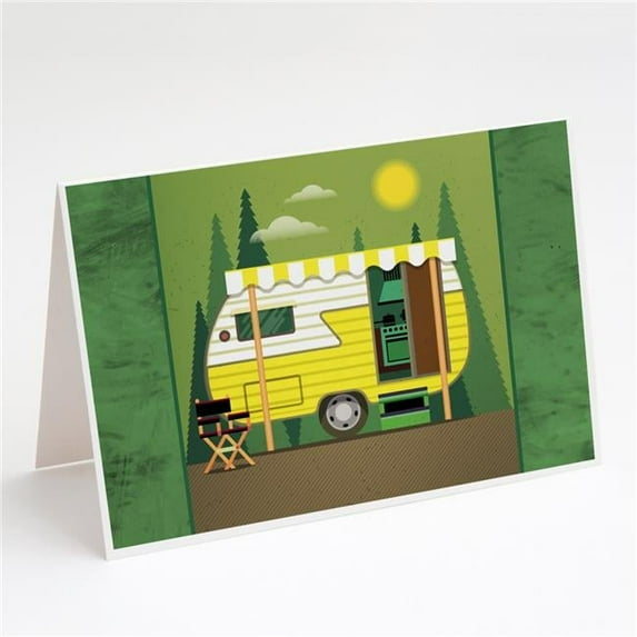 Greatest Adventure Retro Camper Greeting Cards & Envelopes - Pack of 8