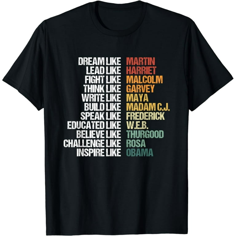 Great African American Leaders Black History Month T-Shirt Great African American Leaders Black History Month T-Shirt