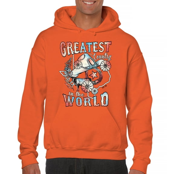 Greatest Country in the World Sweatshirt Cowgirl Cowboy Girlfriend Southwest Rodeo Country Western Rancher Hoodie