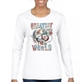 thumbnail image 1 of Greatest Country in the World Women's Long Sleeve T-shirt Cowgirl Cowboy Girlfriend Southwest Rodeo Country Western Rancher, 1 of 7