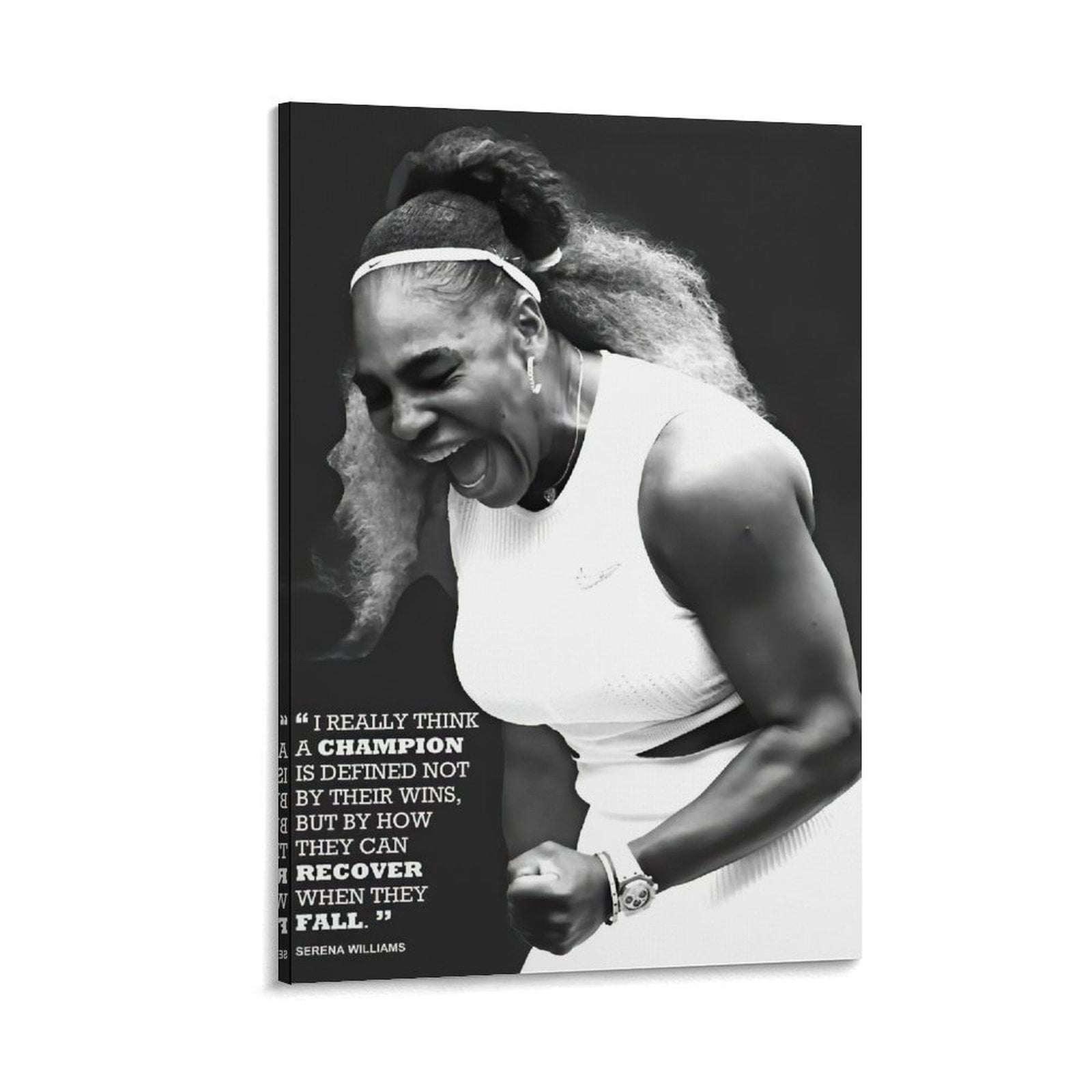 Serena Williams Poster 30x30 Cm | Ästhetische Wandkunst Für Wohnzimmer & Schlafzimmer | Ungerahmtes Tennis Poster