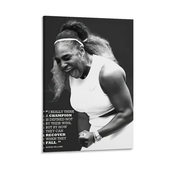 Greatest Female Tennis Players of All Time Serena Williams Poster Wall Art Picture Painting Poster Canvas Print Posters Artworks Bedroom Living Room Decor 16x24inch(40x60cm)