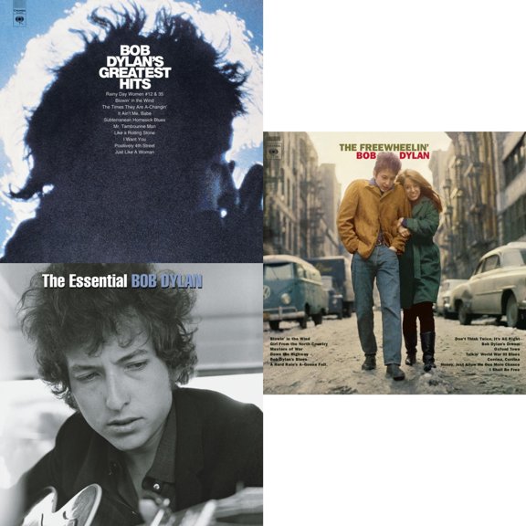 Greatest Hits (150G/Dl Card) & Essential Bob Dylan & Freewheelin Bob Dylan (140G/Dl Code) [LP Vinyl Bundle]