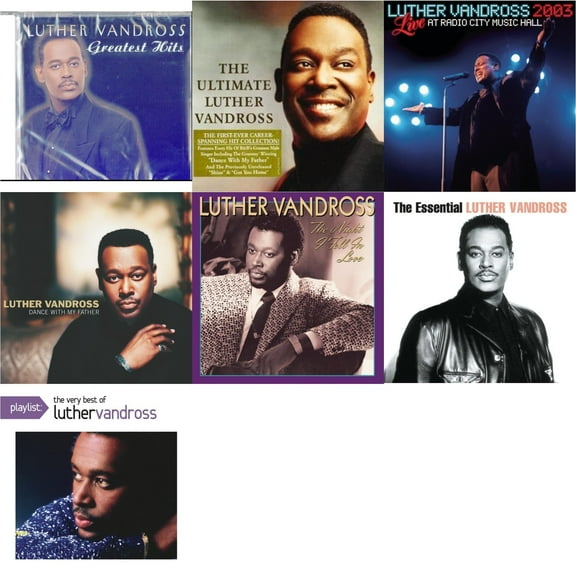 Greatest Hits & Best Of Luther Vandross & Live Radio City Music Hall 2003 & Dance With My Father & Night I Fell In Love & Essential Luther Vandross & Playlist: Very Best Of Luther Vandross [CD Bundle]