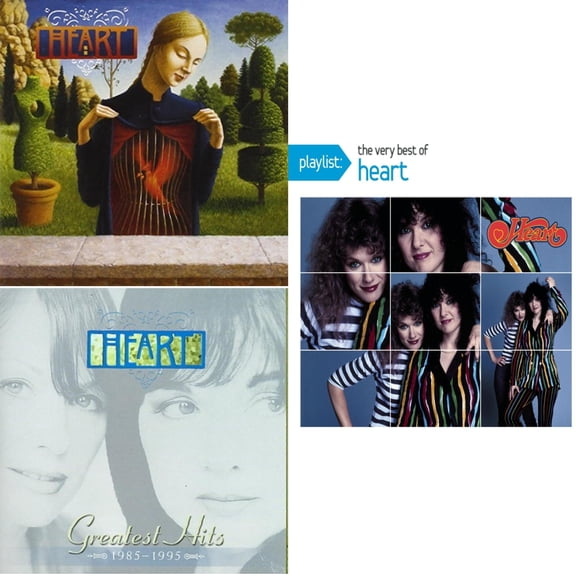 Greatest Hits & Greatest Hits 1985 -1995 & Playlist: Very Best Of Heart [CD Bundle]