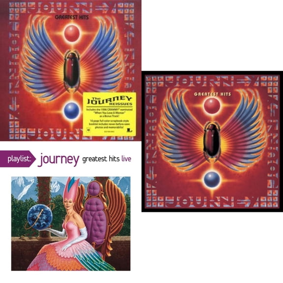 Greatest Hits & Greatest Hits & Playlist: Journey Greatest Hits Live [CD Bundle]