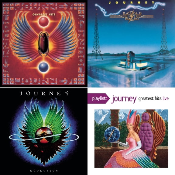Greatest Hits & Raised On Radio & Playlist: Journey Greatest Hits Live & Evolution [CD Bundle]