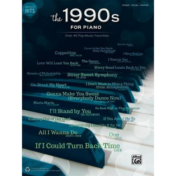 Pre-Owned Greatest Hits -- The 1990s for Piano: Over 40 Pop Music Favorites (Paperback) by Alfred Music