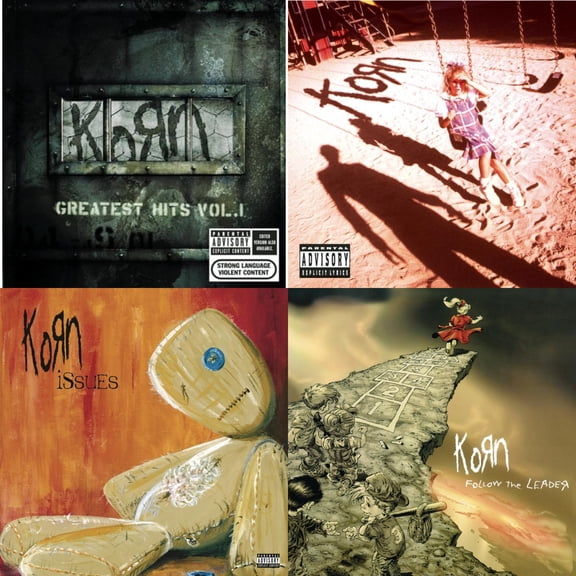 Greatest Hits Vol.1 & Korn (Explicit) & Issues (Explicit) & Follow The Leader [CD Bundle]