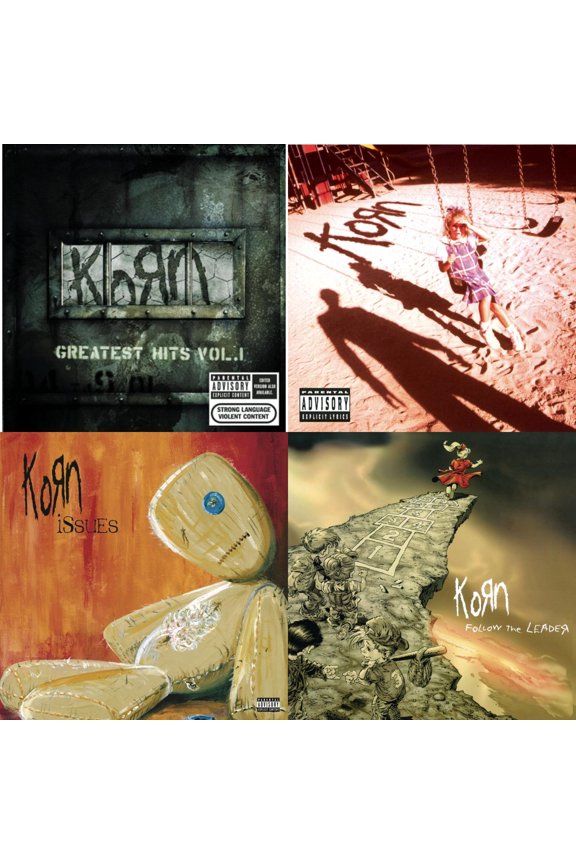 Greatest Hits Vol.1 & Korn (Explicit) & Issues (Explicit) & Follow The Leader [CD Bundle]