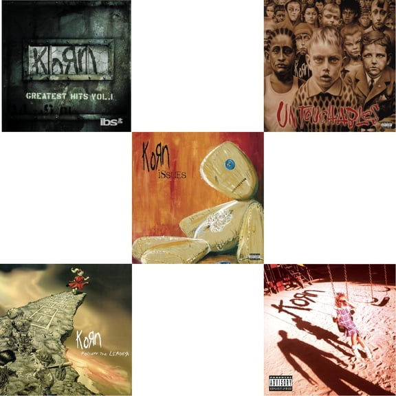 Greatest Hits Vol.1 & Follow The Leader & Issues (Explicit) & Untouchables & Korn (Explicit) [CD Bundle]