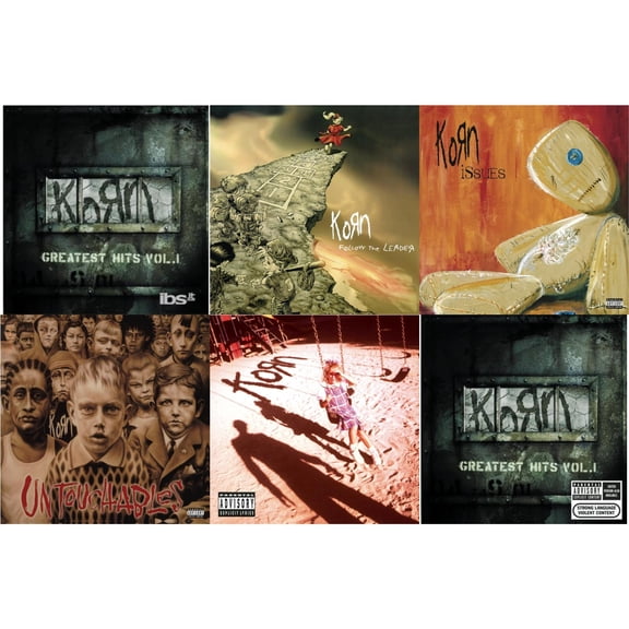 Greatest Hits Vol.1 & Follow The Leader & Issues (Explicit) & Untouchables & Korn (Explicit) & Greatest Hits Vol.1 [CD Bundle]