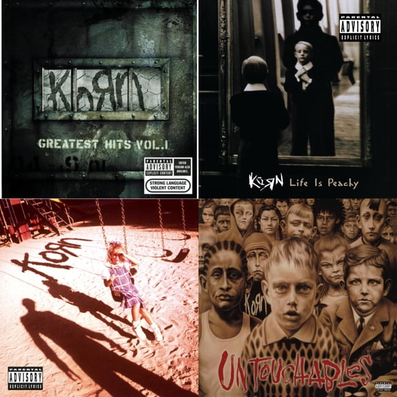 Greatest Hits Vol.1 & Life Is Peachy & Korn (Explicit) & Untouchables [CD Bundle]