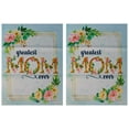 thumbnail image 1 of Greatest Mom Ever (Teal) 12.5"x18" Double Sided Polyester Sleeve Garden Flag, 1 of 4