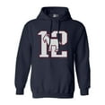 thumbnail image 1 of Greatest Of All Time 12 New England Goat Football Fan Gear DT Sweatshirt Hoodie, 1 of 2