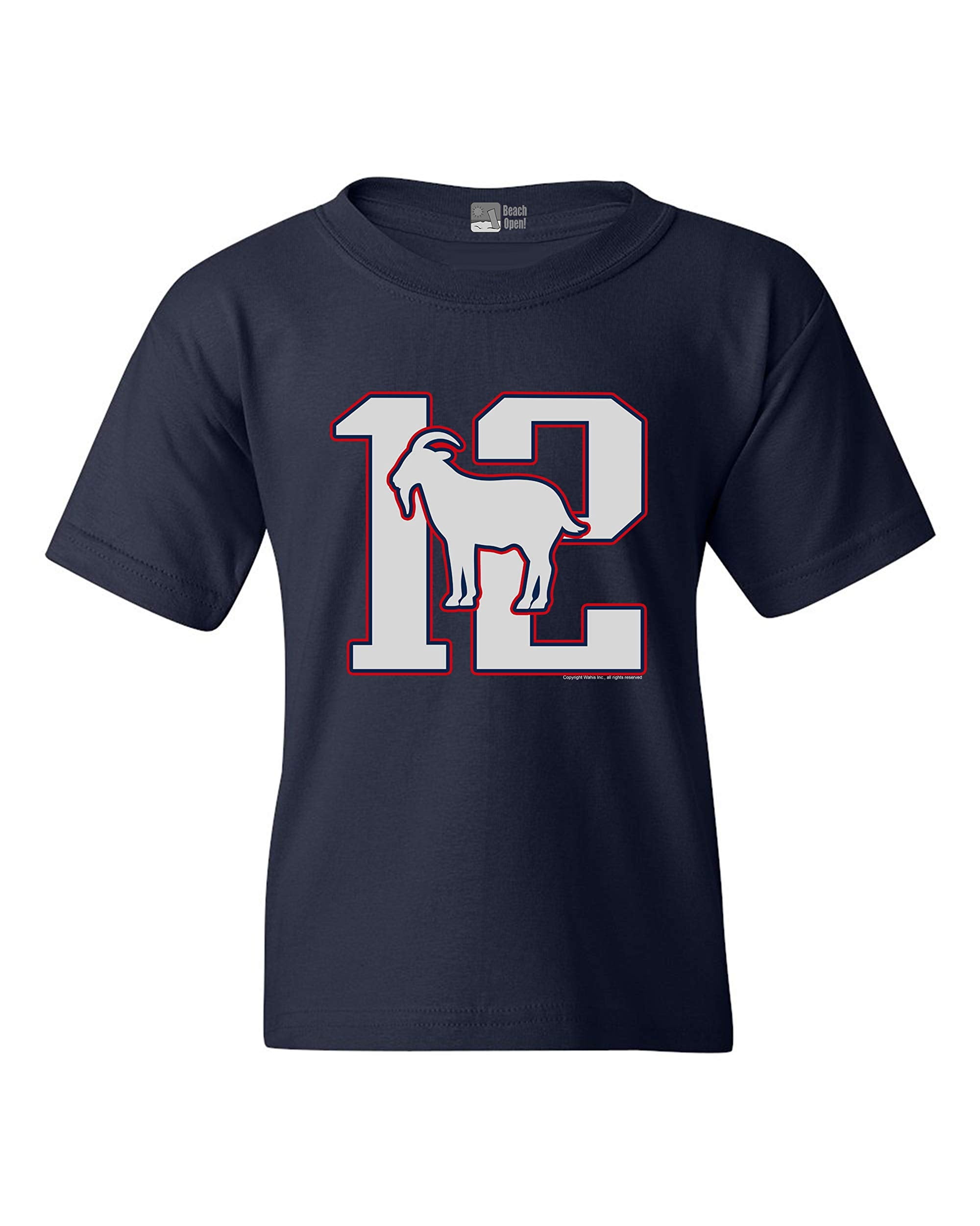 Greatest Of All Time 12 New England Goat Football Fan Gear DT