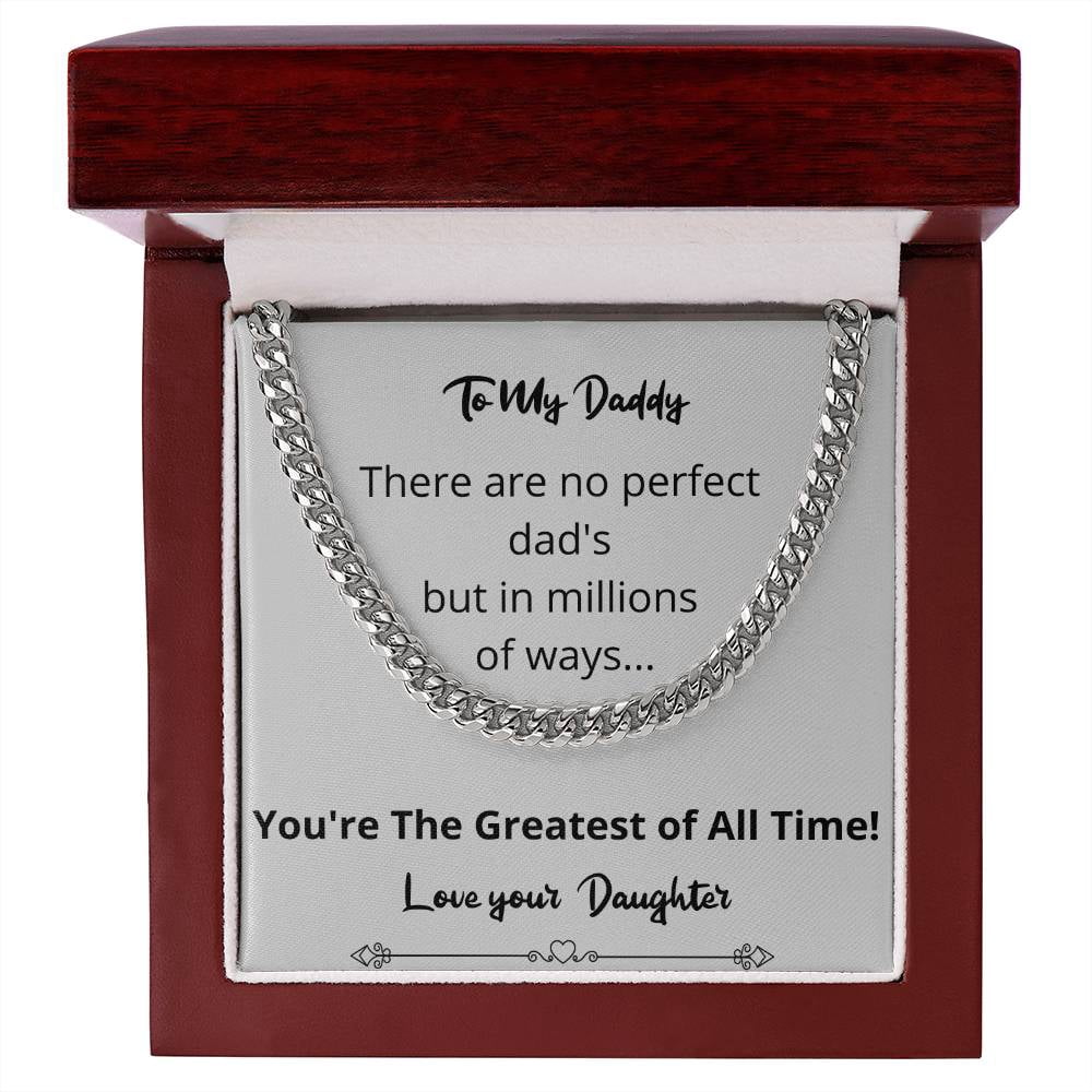 Greatest Of All Time Cuban Link Chain Gift For Fathers Day From ...