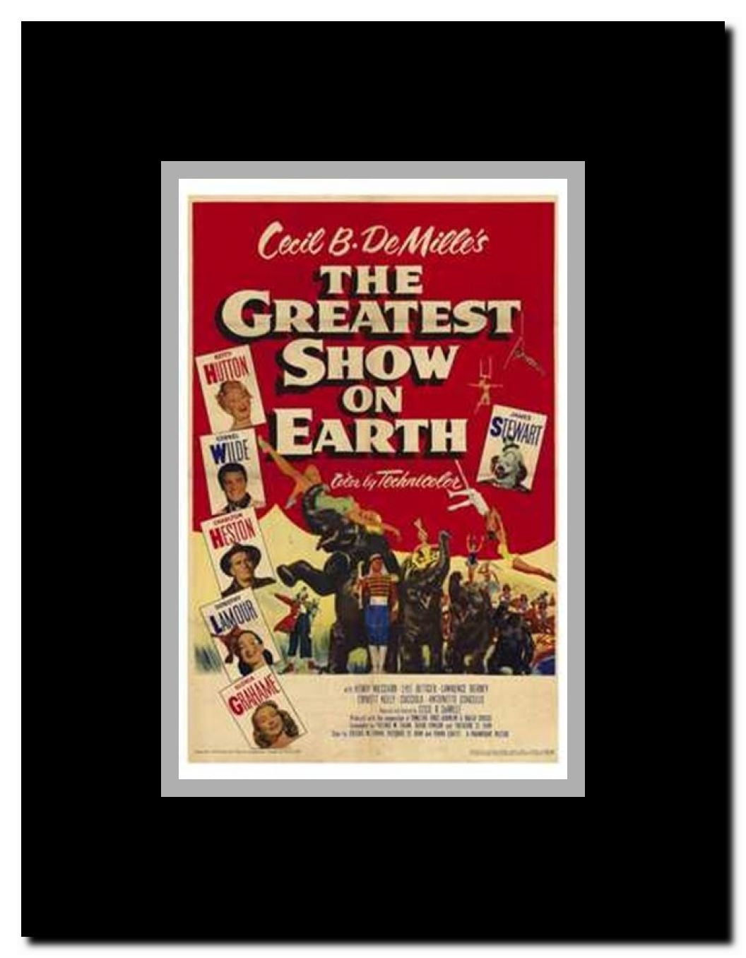 Greatest Show on Earth Framed Movie Poster