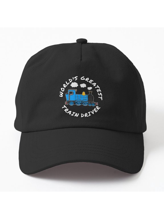 Greatest Train Driver Baseball Cap, Railroad Hat Style