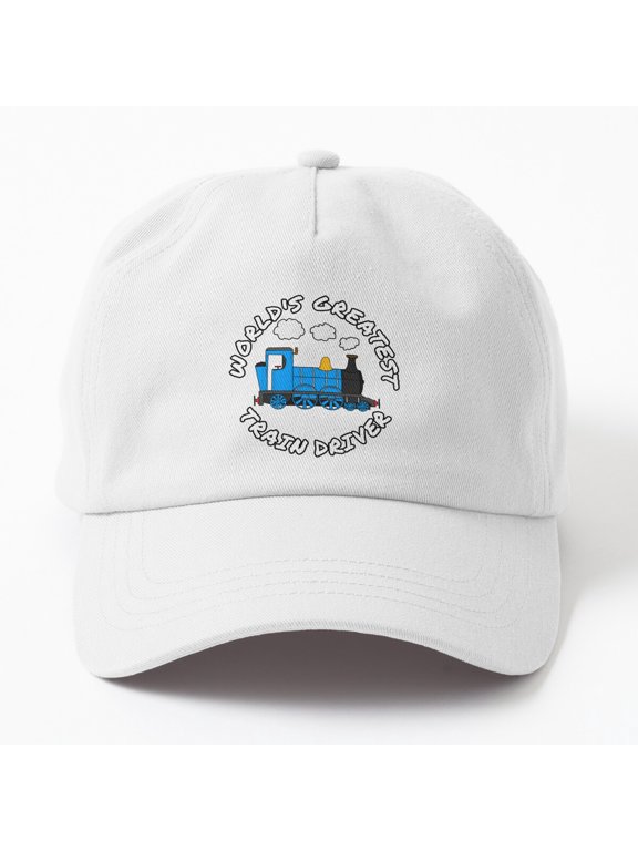 Greatest Train Driver Baseball Cap, Railroad Hat Style