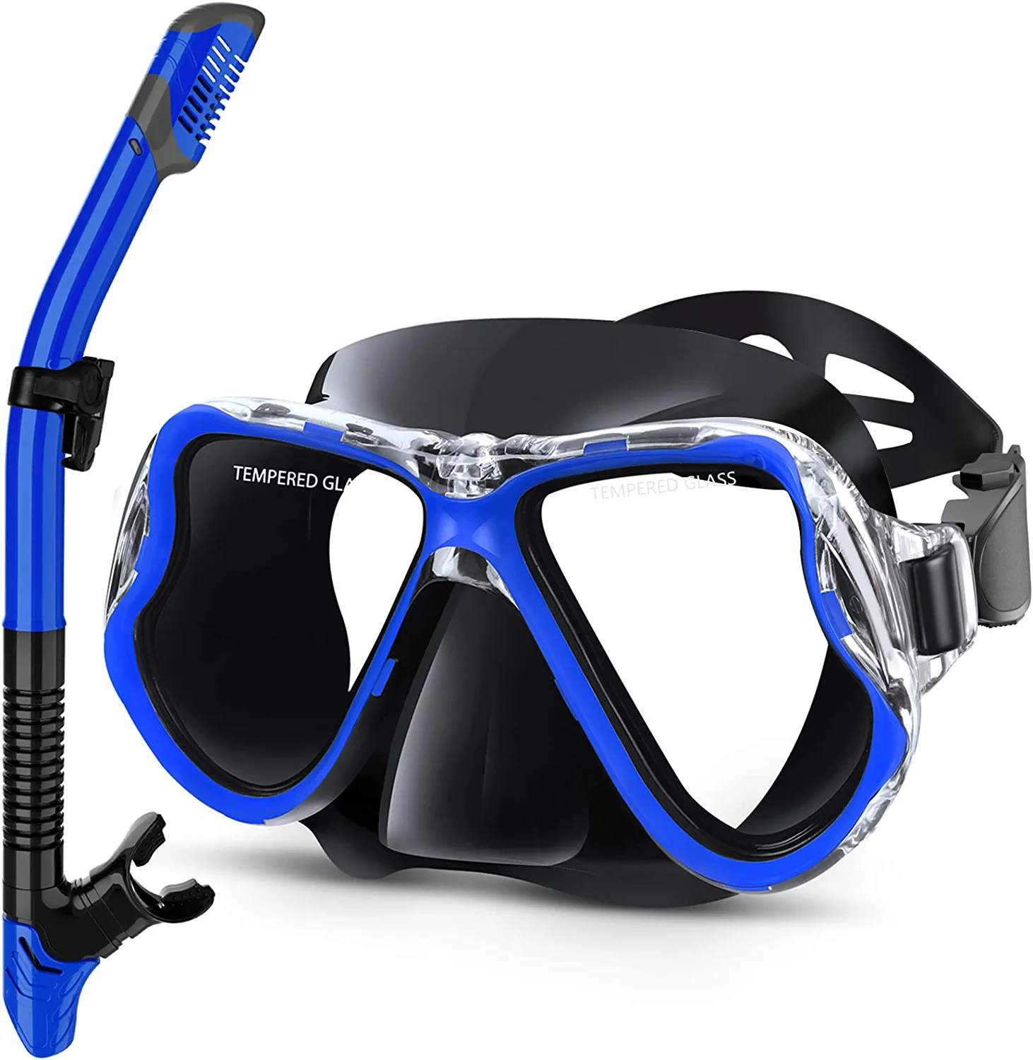 Greatever Dry Snorkel Set,With Panoramic Wide View,AntiFog Scuba