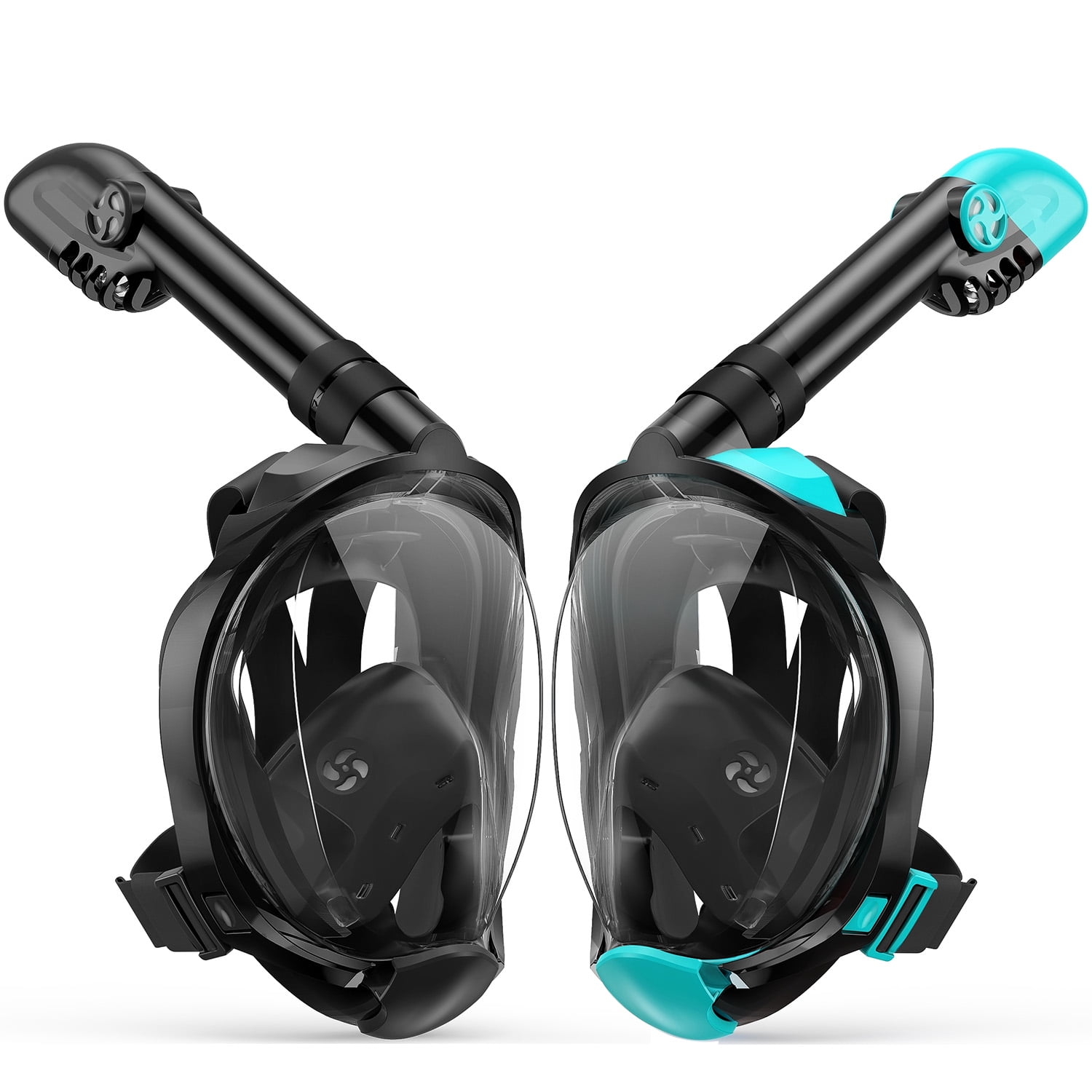 Greatever Snorkeling Gear for Adults 2PCS, Full Face Snorkel Mask with ...