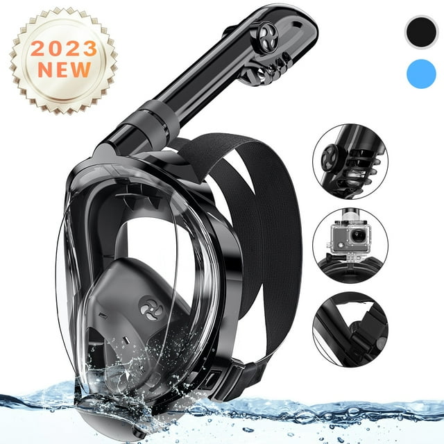 Greatever Full Face Snorkel Mask , Snorkeling Mask with Camera Mount ...