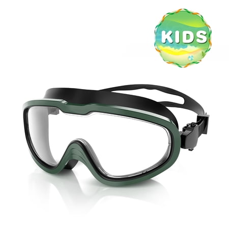 Greatever Swim Goggles, Swimming Goggles with Solid PC Frame and Soft Silicone Gasket ,Anti-Leak Anti-Fog for Adult and Kids