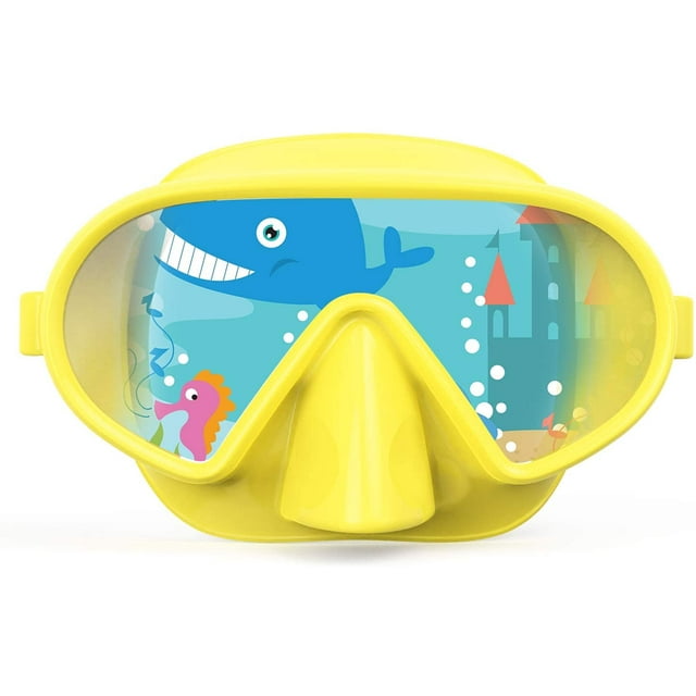 Greatever Swimming Goggles with Nose Cover Snorkel Mask for Scuba