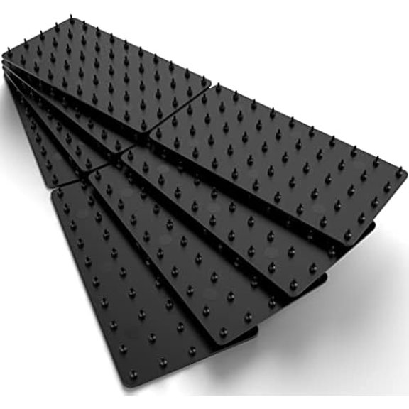 Greatideas Non-Slip Mat and Rug Grippers - Stop Your Mats and Rugs from Slipping and Sliding! Black 4X Pack$$Home Decor, Kitchen, & Other