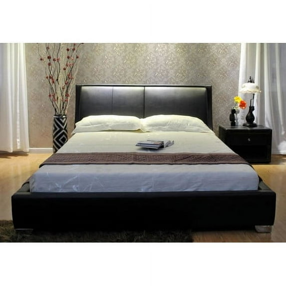 Greatime B1088 Modern Platform Bed, California King, Black