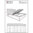 thumbnail image 1 of Greatime BS1111-2 Storage Bed, King, Dark Brown, 1 of 5