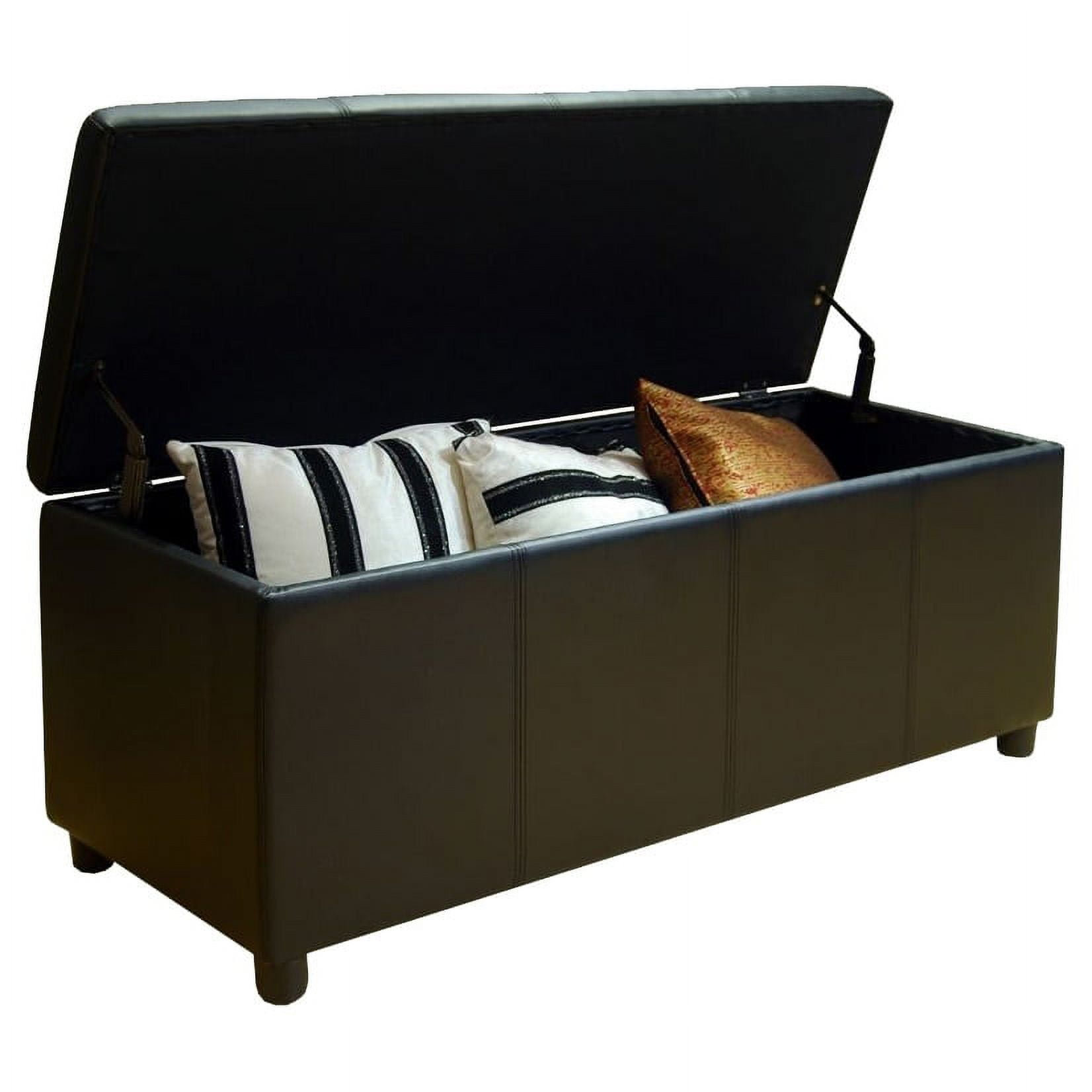 Greatime OS001 Large Storage Ottoman, Black