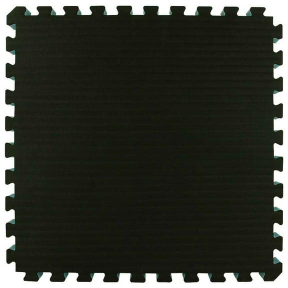 Greatmats Home BJJ MMA Puzzle Mats for Judo, Jiu Jitsu, Black/Gray Tatami finish 10 Pack, 2x2 ft x 1.5 inch