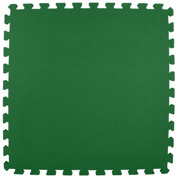Greatmats Interlocking Foam Puzzle Mats Premium 2x2 ft. x 5/8 in. 15 pack, Green