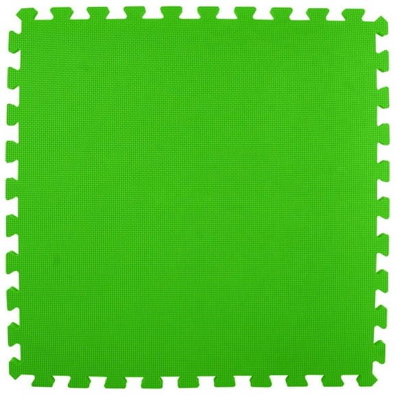 Greatmats Interlocking Foam Puzzle Mats Premium 2x2 ft. x 5/8 in. 15 pack, Lime Green