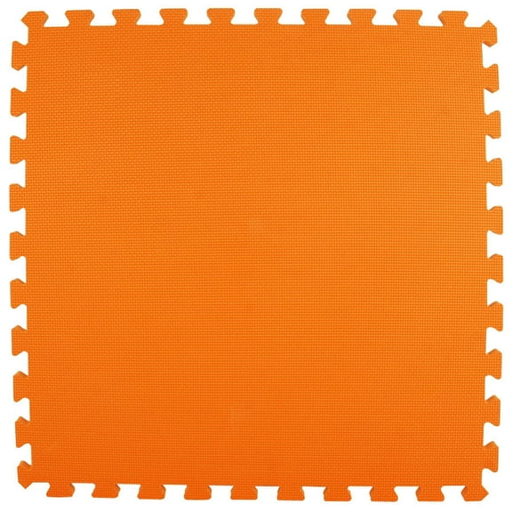 Greatmats Interlocking Foam Puzzle Mats Premium 2x2 ft. x 5/8 in. 15 pack, Orange