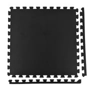 Greatmats Sport Plus Designer 10 mm Interlocking High Density Foam Tiles Black 25 Pack 2 ft. x 2 ft.
