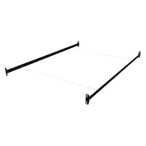 Greatness Bolt-On Bed Rails 75" L x 1.5" W x 5" H Metal Twin/Full Rails Featuring Sturdy Bolt Connectors for Secure and Stable Bed Frame Attachment and Long-Lasting Durability