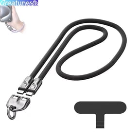Greatunes 240W USB-C Charging Cable Bracelet, 3-in-1 Wearable Fast Charger Lanyard, Anti-Tangle Nylon Braided Phone Strap for iPhone 15/16, Android, Laptop