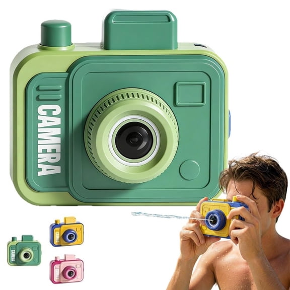 Greatunes Prank Two-Way Camera Water Gun, Pull Trigger Shoot Backwards Press Button Forwards, Novelty Squirt_Toy for Summer Pool Party Games Adults